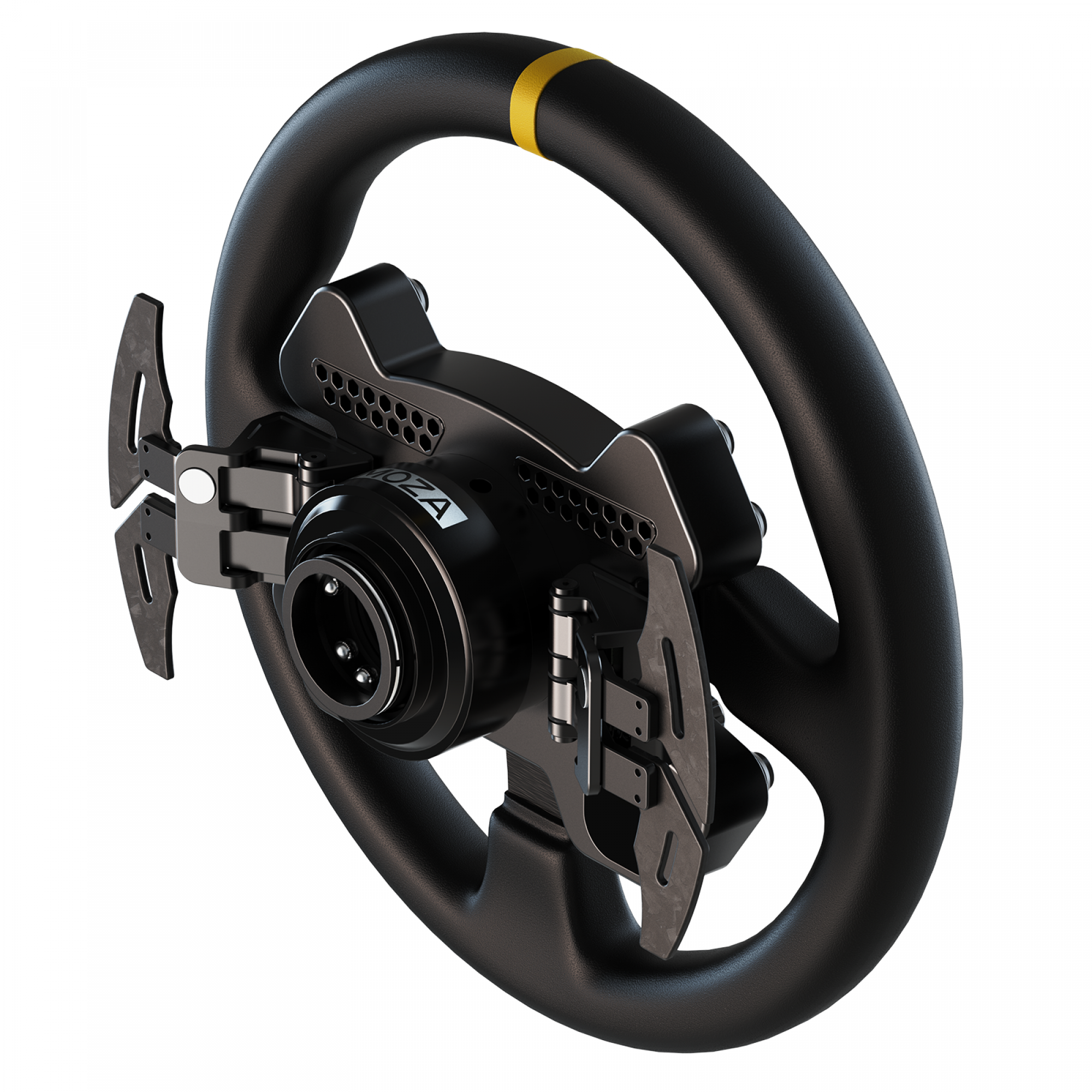 Moza Racing RS V2 Steering Wheel Version Cuir - SimBelgium®