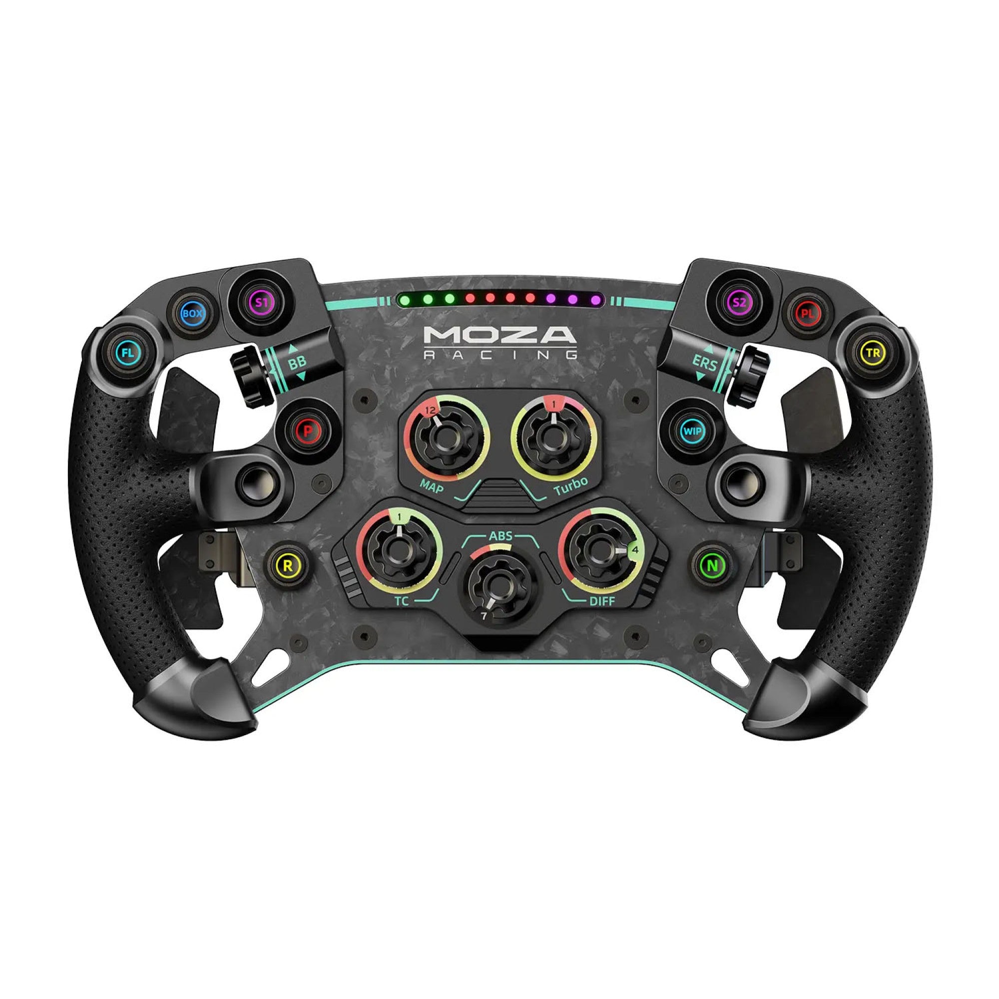 Moza Racing volant GS V2P Cuir Steering Wheel - SimBelgium®