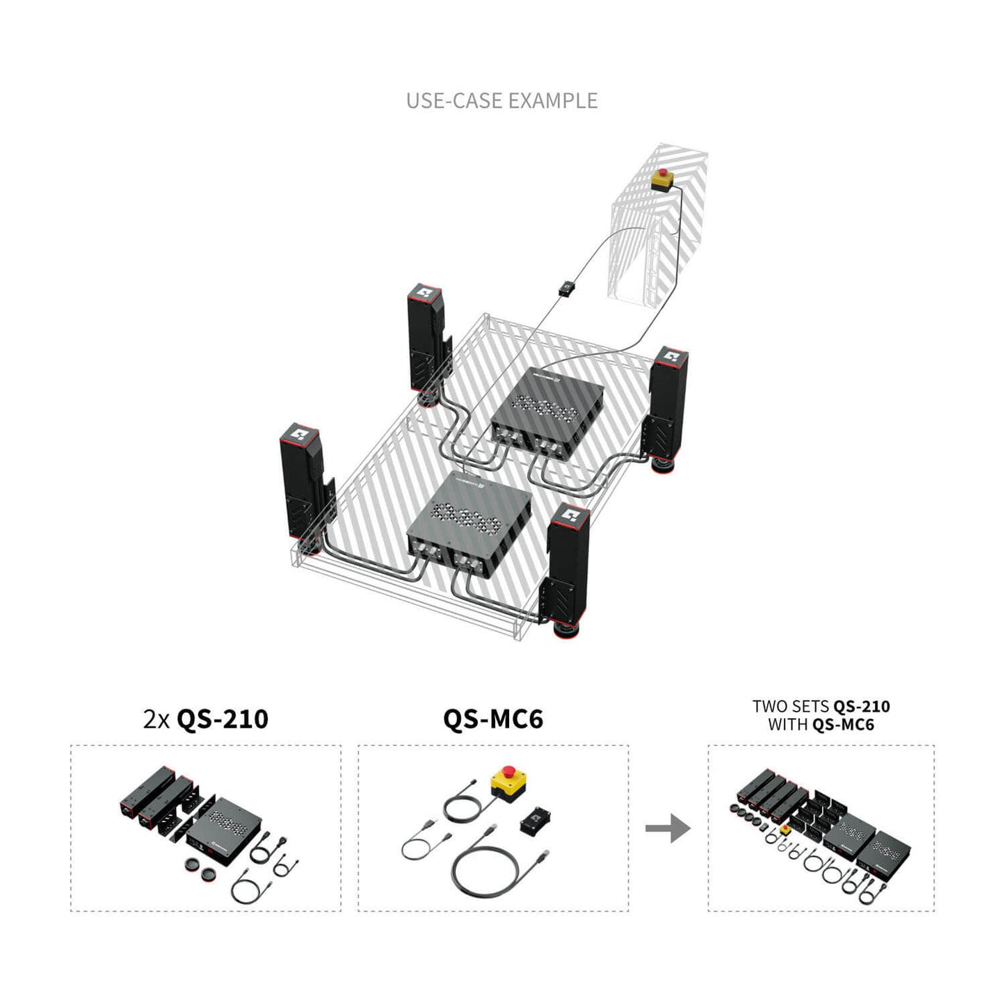 QS-210 - 4 vérins - SimBelgium®