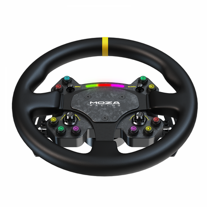 Moza Racing RS V2 Steering Wheel Version Cuir - SimBelgium®