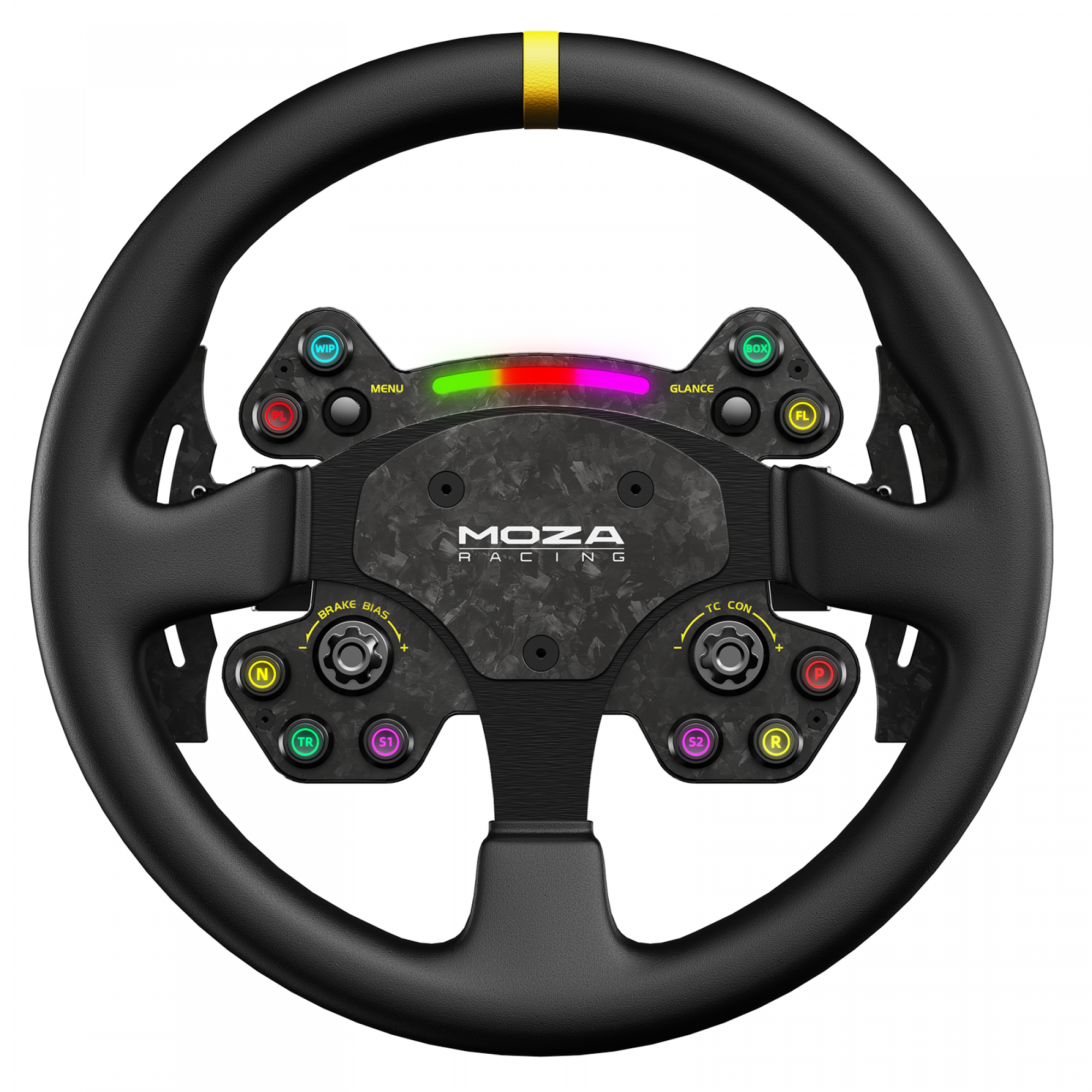 Moza Racing RS V2 Steering Wheel Version Cuir - SimBelgium®