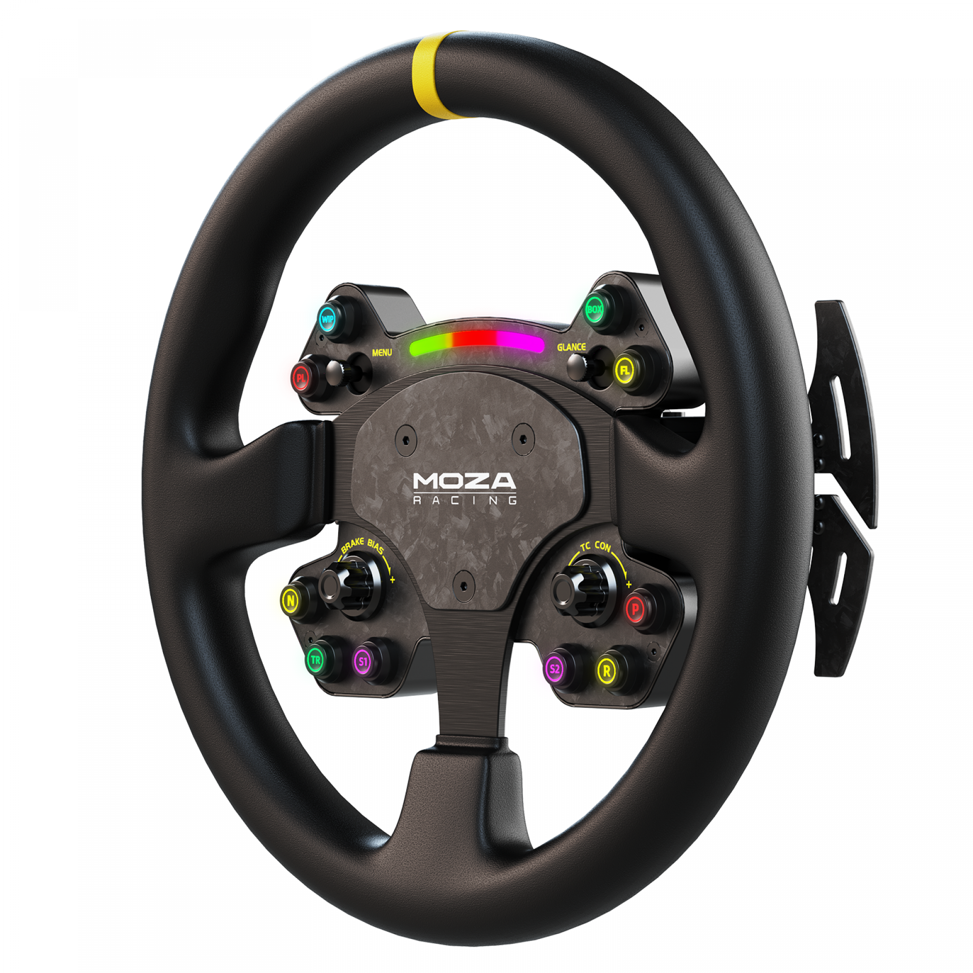 Moza Racing RS V2 Steering Wheel Version Cuir - SimBelgium®