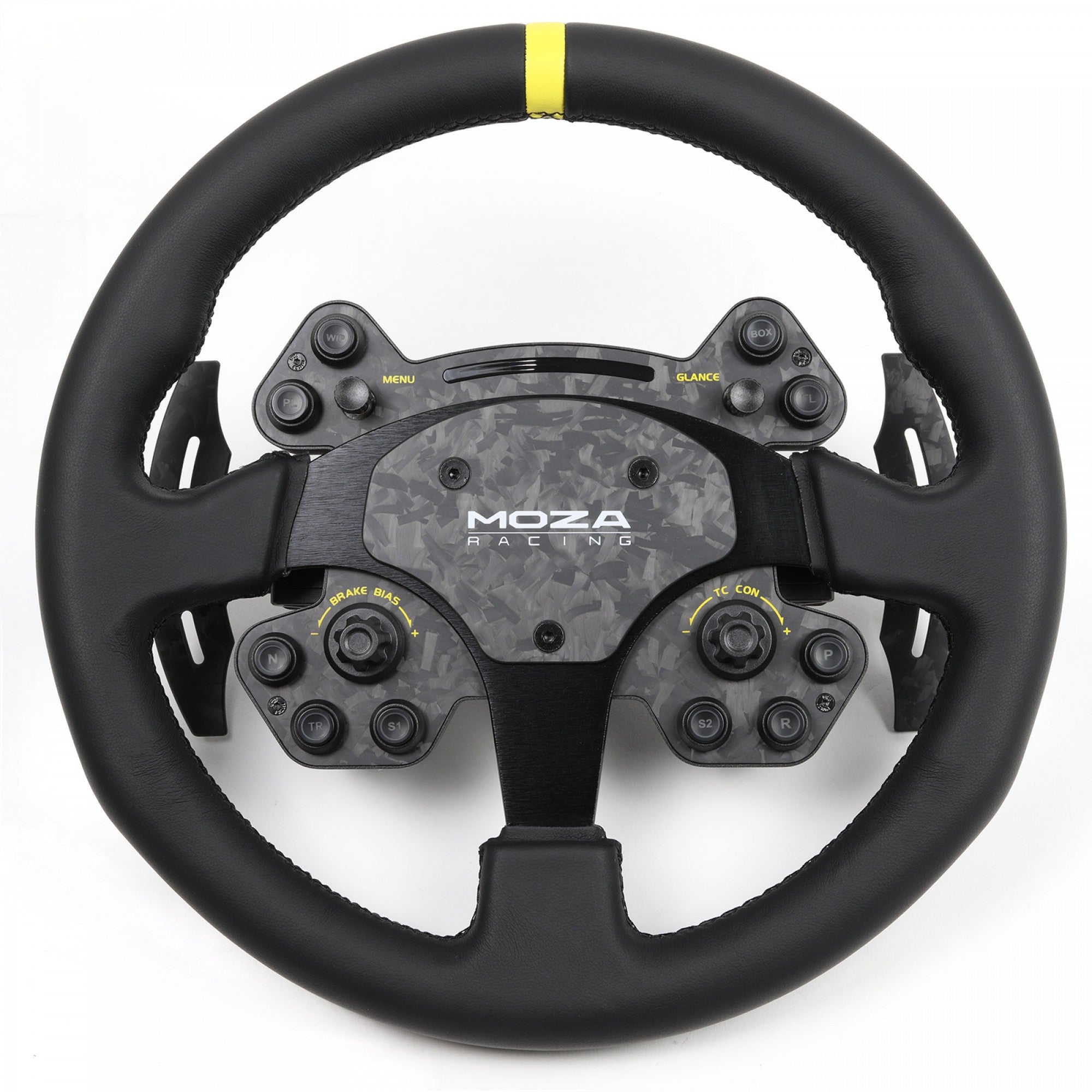 Moza Racing RS V2 Steering Wheel Version Cuir - SimBelgium®