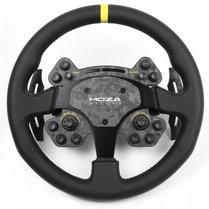 Moza Racing RS V2 Steering Wheel Version Cuir - SimBelgium®
