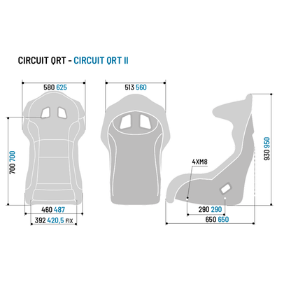 Sparco Circuit II QRT Gaming Seat - SimBelgium®